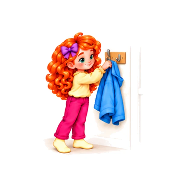 Whyia: jacket on the hook
