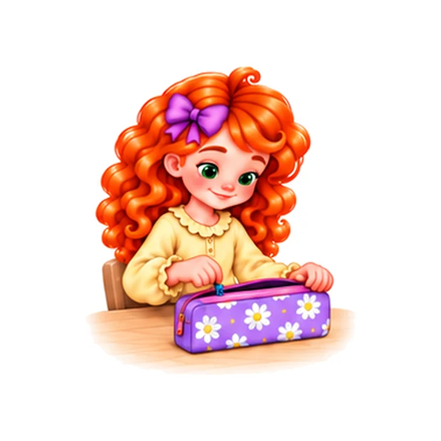 Whyia: pencil case packed