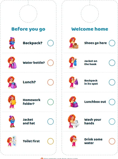 Door hanger: a printable page